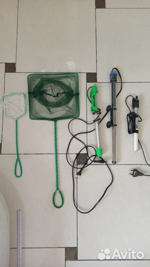 Сачки, обогреватели для аквариума