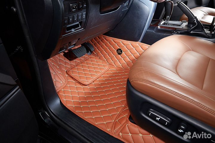 3D коврики из экокожи в авто от производителя