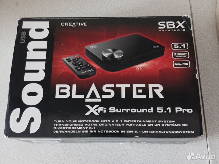 Внешняя звуковая карта creative