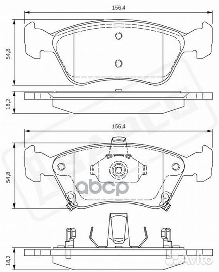 Колодки тормозные дисковые передние BP0491 bapco