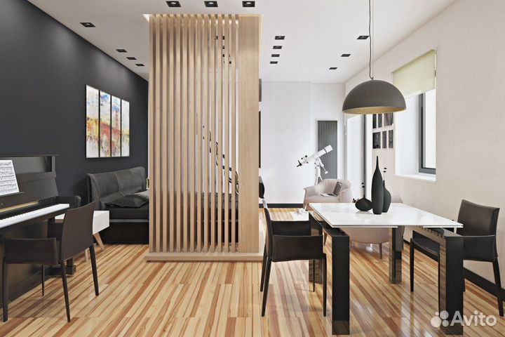 Перегородки реечные