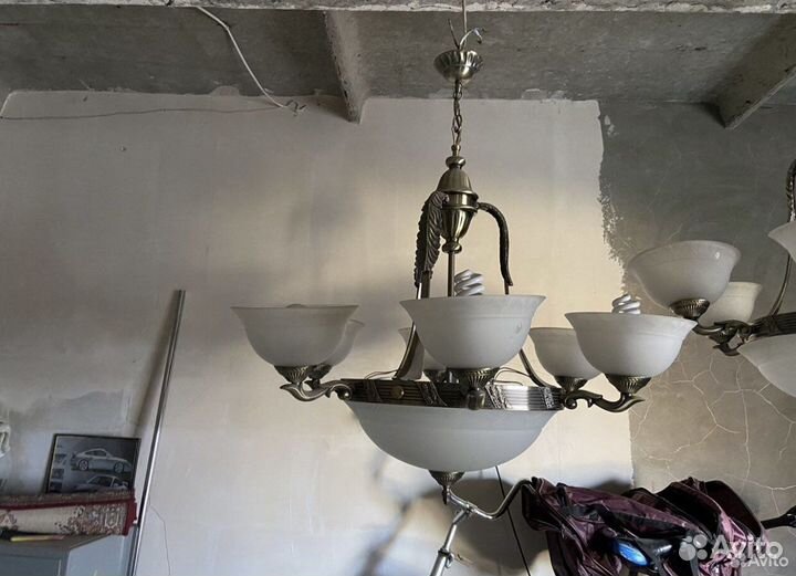 Люстра потолочная бу