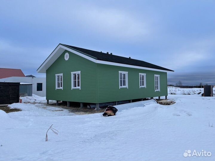 Дом каркасный под ключ 105 м², проект Апраксин New