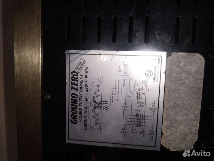 Автомобильный усилитель 4 канала