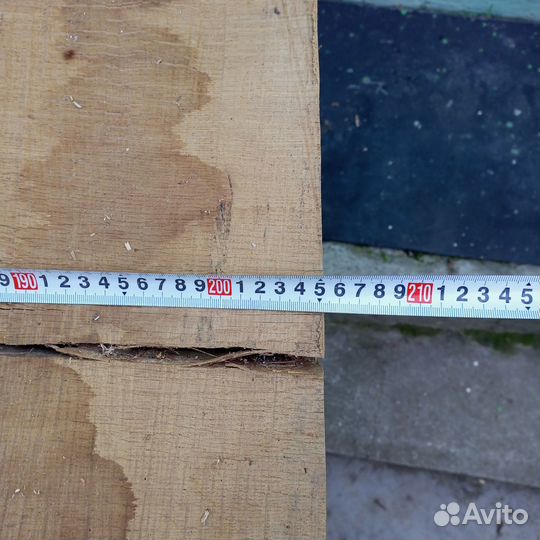 Доска дубовая необрезная