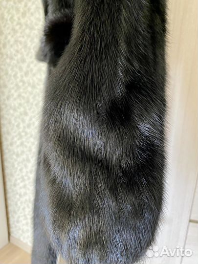 Шуба норковая с капюшоном 42 44