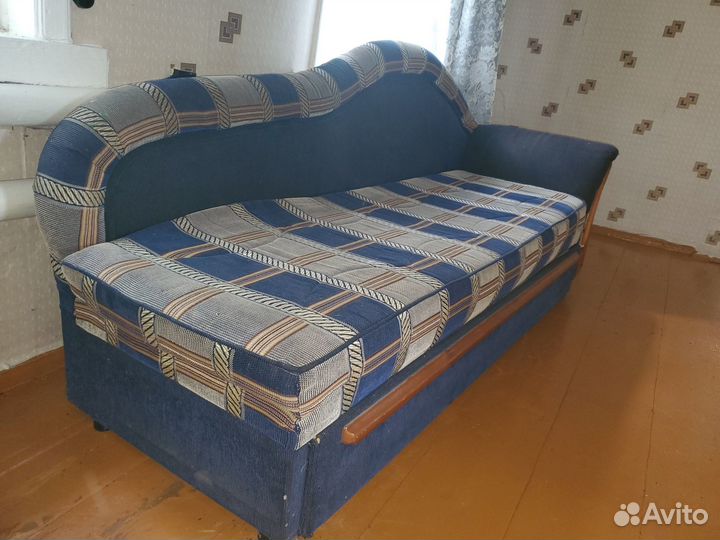 Диван-кровать раскладной в клетку