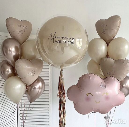 Гелевые шары на выписку