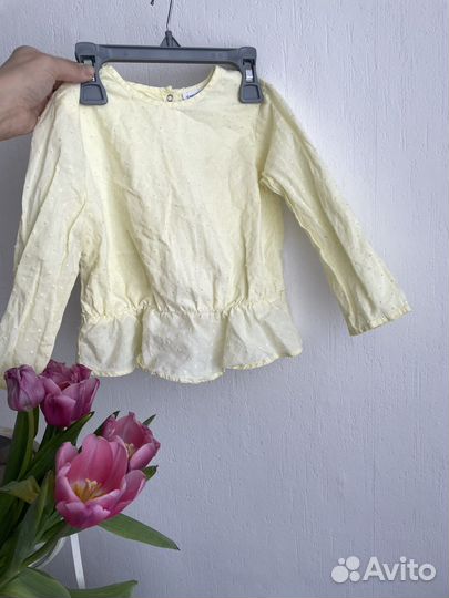 Блузка детская светло-желтая 92-98