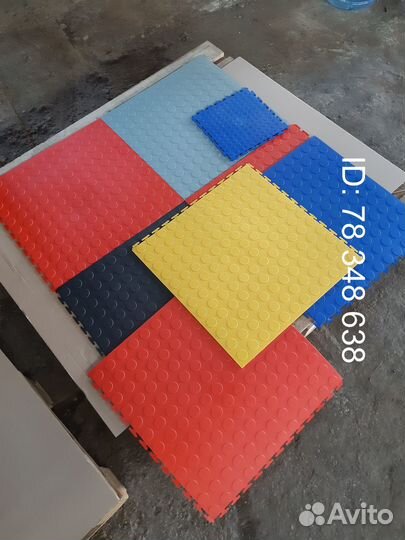Модульная Плитка пвх для Гаража 500*500;250*250мм