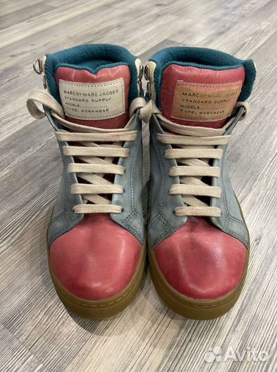 Кожаные кроссовки marc jacobs