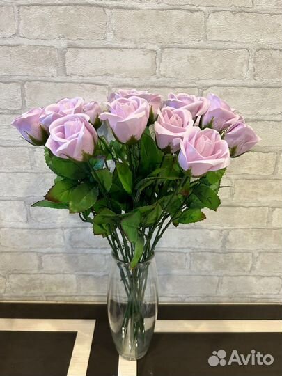 Букет из мыльных роз