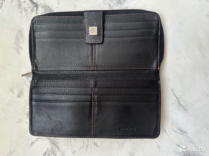 Кошелек женский натуральная кожа черный