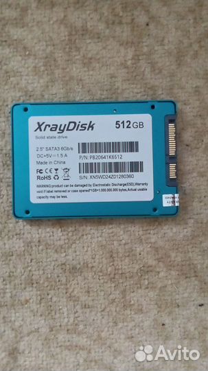 SSD Диск SATA 2.5. 512GB для ноутбука