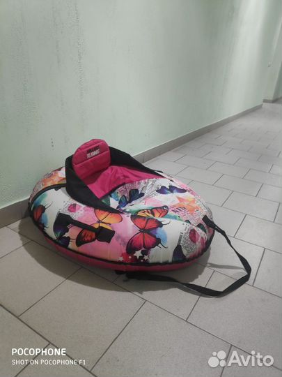 Тюбинг ватрушка со спинкой