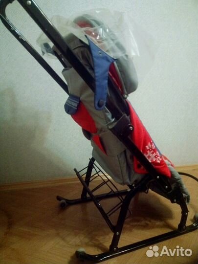 Санки с колёсиками