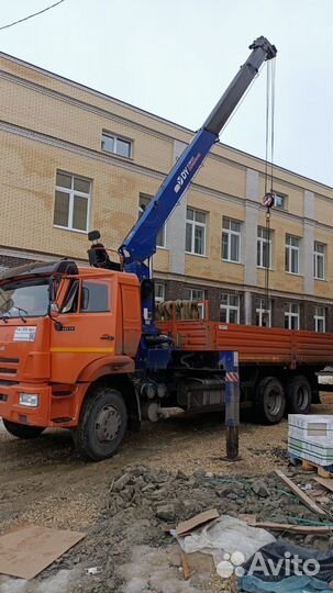 Аренда и услуги манипулятора, стрела 8 т, 21 м, борт 10 т, 6 м