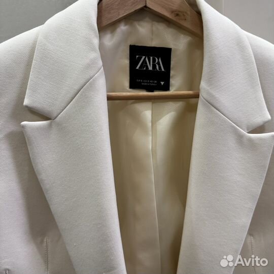 Пиджак Zara S Молочный