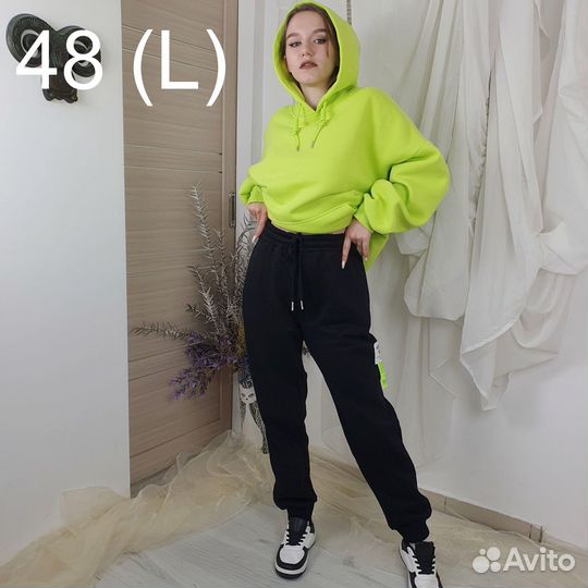 Джоггеры с флисом 7986