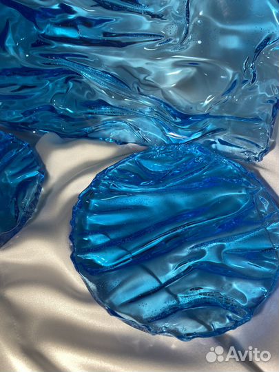 Подставки подстаканники блюдо для подачи из эпокси