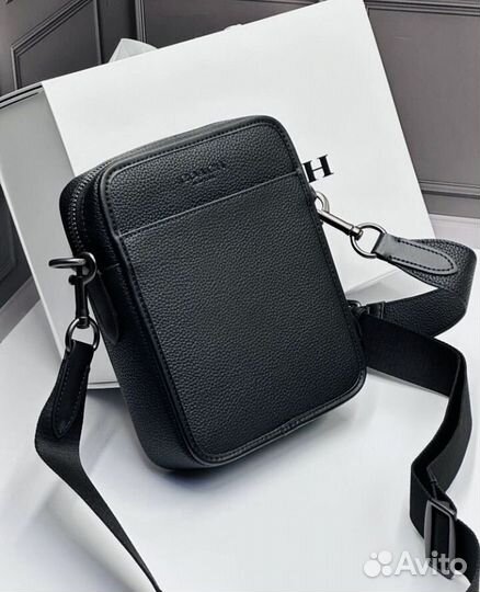 Сумка мужская Coach натуральная кожа