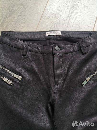 Брюки zara под кожу S