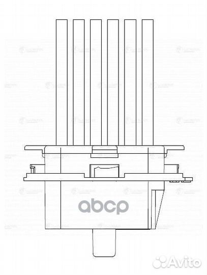 Резистор э/вент. отоп. для а/м Mercedes-Benz Sp