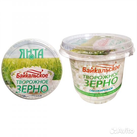 Творожное зерно Янта обезжир. 180г