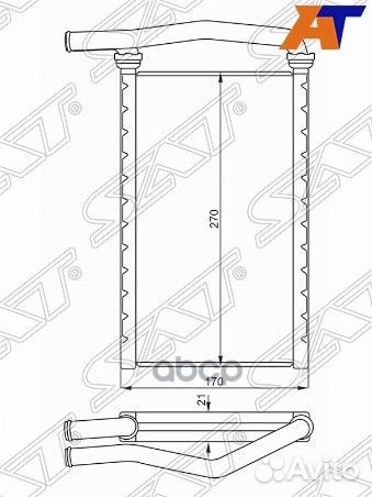 Радиатор отопителя салона mitsubishi pajero 07