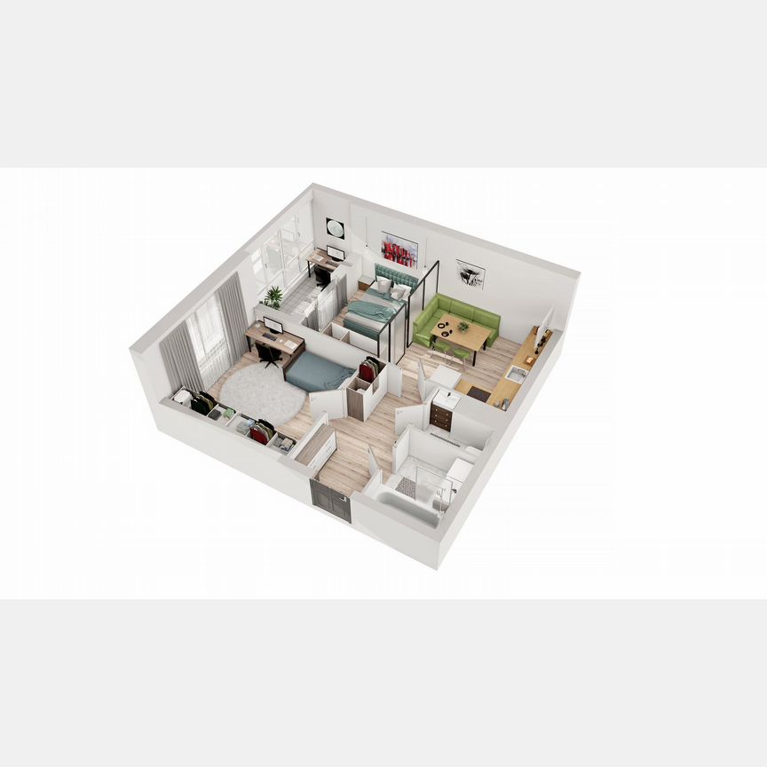 2-к. квартира, 53 м², 7/8 эт.