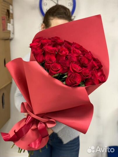 Розы 25 штук 70 см