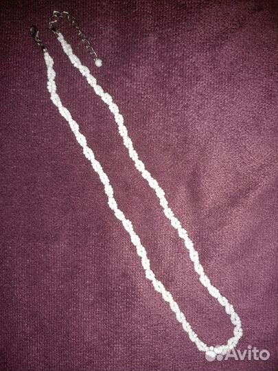 Бусы колье из бисера