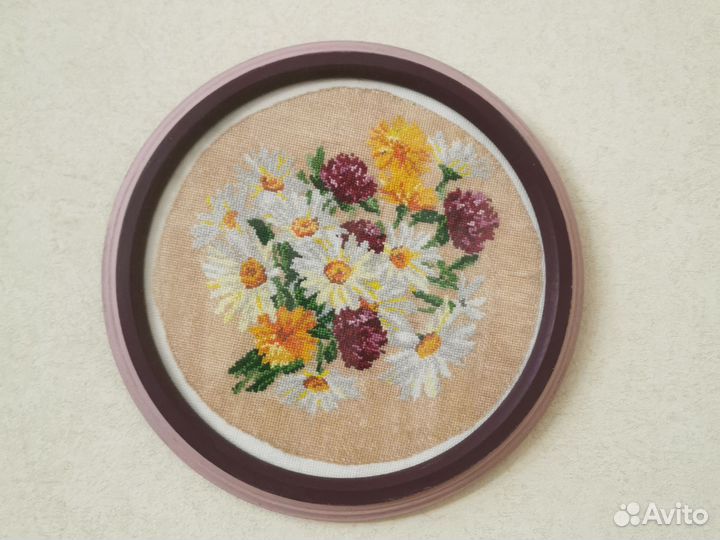 Вышивка Полевые цветы