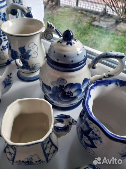 Гжель посуда авторская