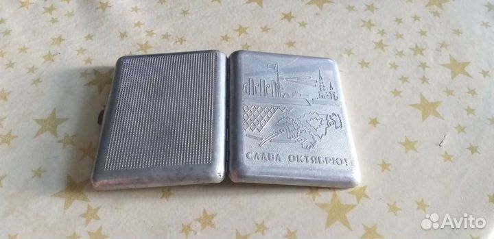 Портсигар Слава Октябрю