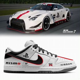 Кроссовки Nike dunk low x Nissan GTR gran turismo