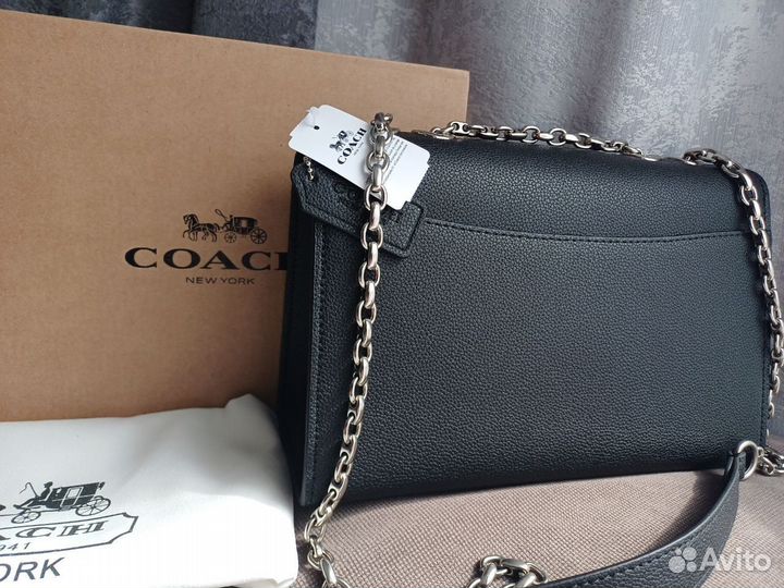 Сумка женская натуральная кожа coach