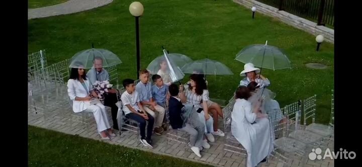 Зонт прозрачный