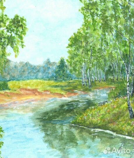 Картина акварелью 