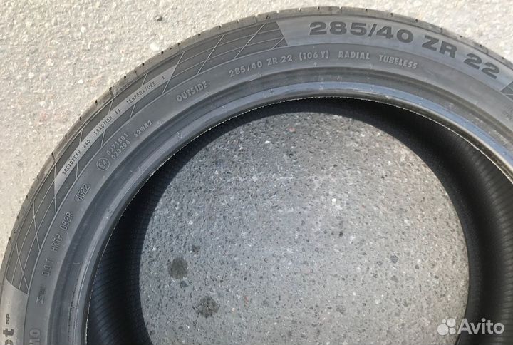Continental ContiSportContact 5P 325/35 R22 и 285/40 R22