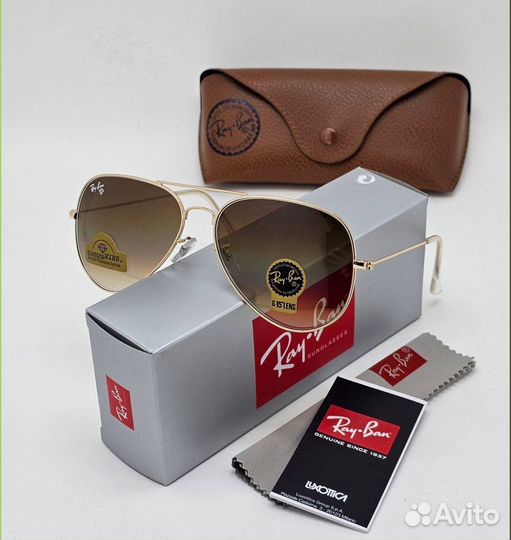 Очки Ray Ban aviator мужские классика