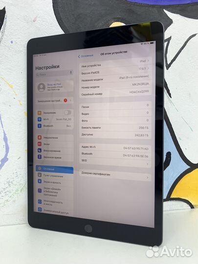 iPad 9-gen 2021 256gb Wifi