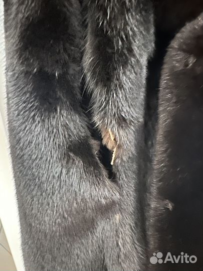 Шуба норковая 42 44 длинная с капюшоном