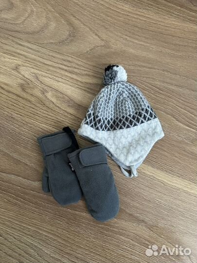 Комплект шапка reima и варежки oldos