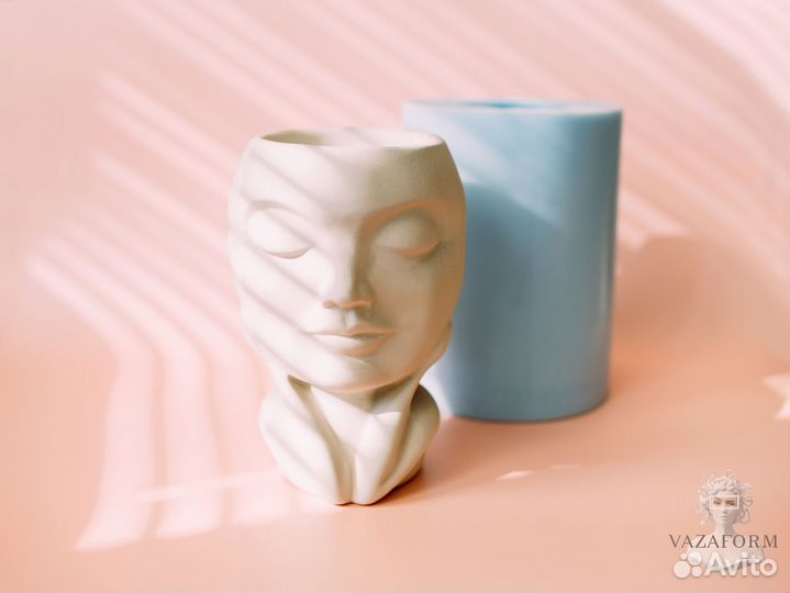 Силиконовая форма для гипса Кашпо Соня