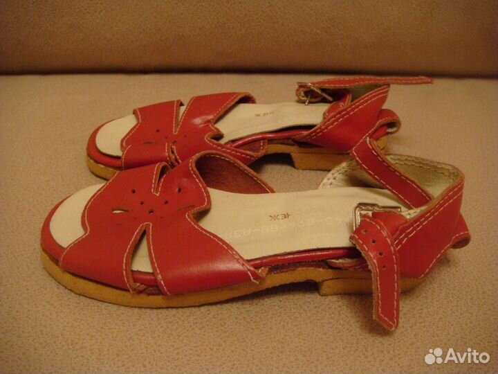 Сандали детские (кожа ) СССР винтаж