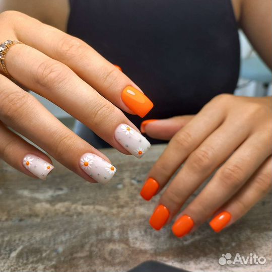 Гель лак наращивание педикюр