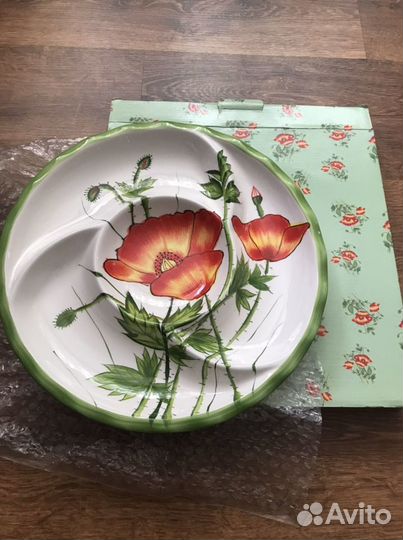 2 Предмета посуды- Менажница и салатник