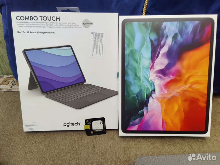 iPad pro 12 9 2020 256гб рст + клавиатура + чехол