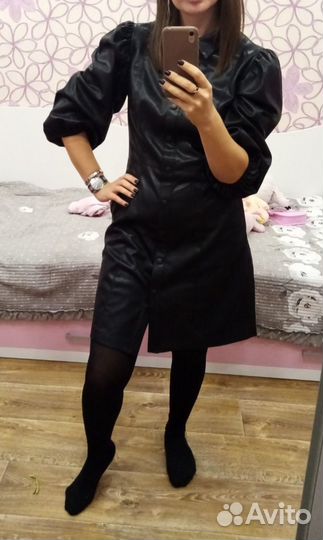 Кожаное платье love republic